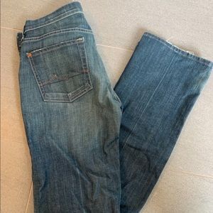 Women’s 7 for all mankind boycut jeans 29
